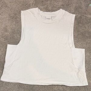 Outdoor Voices White Muscle Tee for Women